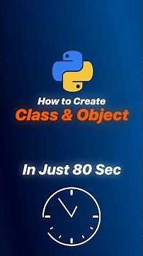 OOPS Tutorial for Beginners | How to Create Class and Object