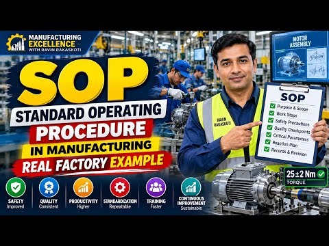 SOP Explained | Standard Operating Procedure in Manufacturing with Real Example