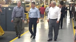 Sen. Young tours AM General as new contract announced