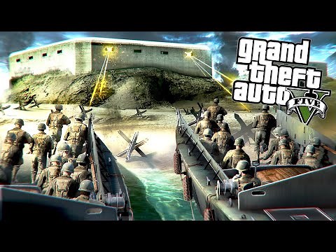 BIGGEST D-DAY LANDING in GTA 5 RP!