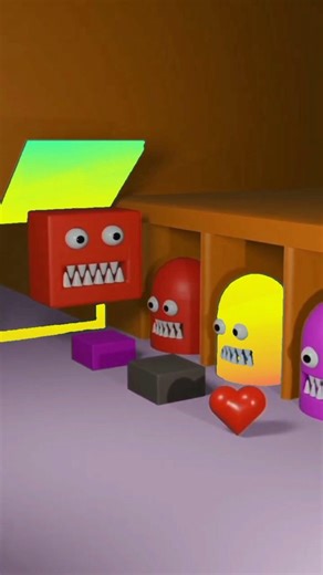 Cute Cube Monsters Endless Loop Video 😍 🥰☺️