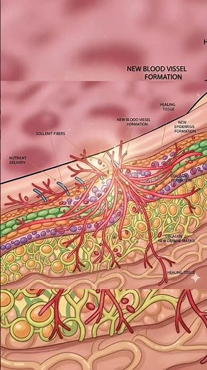 What Happens After You Get Stitches? | Healing Process in 30 Seconds 🩹