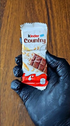 Unboxing the Kinder Country Chocolate Bar 🍫 #Shorts