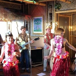 What a dream location for a show. We may as well have been on a an ocean liner in the 1960s. It felt only suiting to open the show with Martin Denny's 'Enchanted Sea'. Thanks so much for the video, @rincontradingpost !! And thank you for granting us the honor of performing at the private grand opening, @rubysdiner ! | The Hula Girls