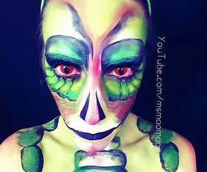 Lizard Snake Face Paint Thing!