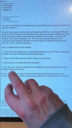 Did You Know that You Can Install different FONTS onto Your Kindle?