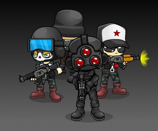 Top Down Character Set – The Soldier 10 Pack! - Game Art Partners