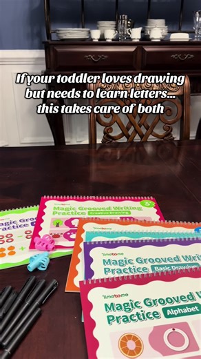 Make learning letters and numbers fun with this reusable toddler handwriting workbook. Kids can trace, wipe clean, and practice again while building early writing and counting skills. Perfect for preschool learning and fine motor development. #toddlerlearning #preschoolactivities #learningthroughplay #toddlereducation #tiktokshopfinds