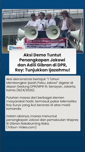 Protesters demand Jokowi's arrest and Gibran's trial within the framework of the "1 Year of Fake ...