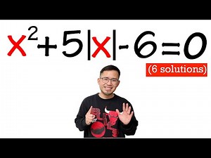 This "quadratic" equation has 6 solutions!