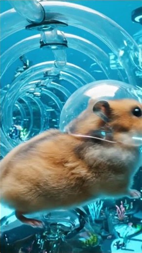Hamster vs AI Can Tiny Hamster Escape the UNDERWATER City! 🌊🐹