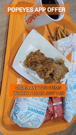Murugan Sago on Instagram: "🔥🍗 POPEYES DEAL ALERT! 🍔✨ Why pay full price when you can feast & save? 😍 Order your crunchy favourites on the Popeyes App & grab these 🔥 offers 👇 👉 🆕 FRY011 – ₹100 OFF on ₹199+ (first 2 orders) 👉 🍽 DIS011 – ₹150 OFF on ₹449+ (ALL users) 👉 🐥 CHK011 – ₹120 OFF on ₹359+ (first 2 orders) ✅ Applicable on ALL items — burgers, fries, drinks & more 🍟🥤 ⏰ Hurry! Your Popeyes feast is just a tap away 📲 #PopeyesIndia #PopeyesDeals #FoodieFind #CrunchySavings #Burg