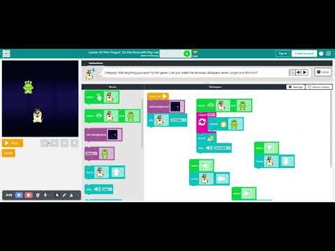 Mini Project On the Move with Play Lab #8 Pre reader Express 2025 Code org 2