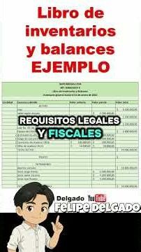 Libro de inventarios y balances en contabilidad básica #finanzas #contabilidadbasica #contabilidad