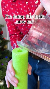 6.6M views · 9.8K reactions | 朗 Pool noodles are a great way to effortless water your Christmas Tree! #pool #Christmas #christmastree #holidaydecor #treecare | Jeff & Lauren | Facebook