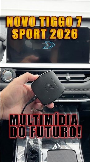 Multimídia do Novo TIGGO 7 SPORT 2026 agora sim ficou moderna e tecnológica!