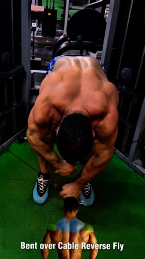 💪 Bent-Over Cable Reverse Fly – Rear Delts in Focus! 🔥 Lock your core, hinge at the hips, and fly wide to isolate the posterior delts with constant tension. 🎯 Builds rear delts, improves posture, and balances shoulder development. No momentum. Just muscle control. #RearDelts #CableReverseFly #shoulderday #3dshoulders #gym | Bodyfitness GYM