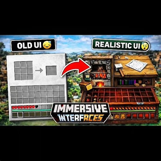 Minecraft UI But Realistic 🤯 #minecraft #minecraftchallenge #uidesign