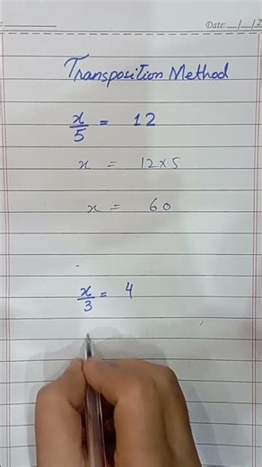 Algebra transposition Method