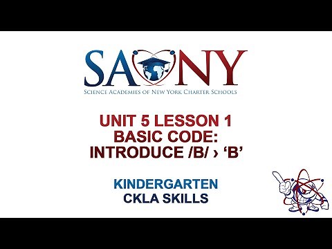 Kindergarten CKLA Skills - Unit 5 Lesson 1 Basic Code: Introduce /b/ › ‘b’