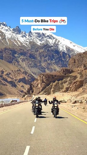 2.6M views · 41K reactions | 5 Must-Do Bike Trips in India ️ Before...