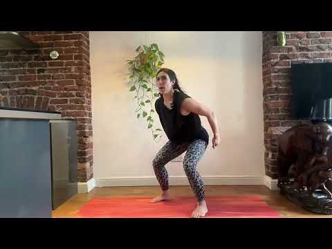 Squat to Good Morning (no weights)