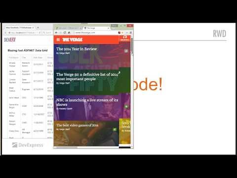 DevExpress ASP NET: Responsive Web Design