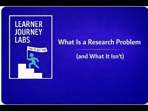 What Is a Research Problem (and What it Isn't)
