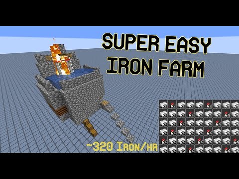 Minecraft Super Easy Iron Farm (Java 1.15-1.19)