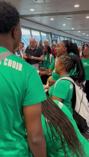 Youth Choir Singing at Airport: Mzansi Youth Choir Performance