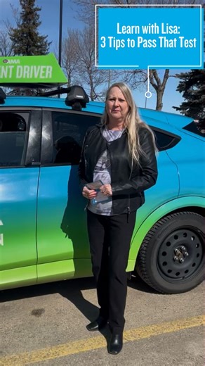 3.5K views · 18 reactions | Nervous about the road test?  Our Chief Examiner, Lisa, shares 3 simple tips that could be the difference between passing with confidence and needing a redo. From shoulder checks to staying calm behind the wheel, here's what every new driver should keep in mind before test day. Don't miss out on these essential tips! Share this with someone who's getting ready to hit the road! | AMA - Alberta Motor Association | Facebook