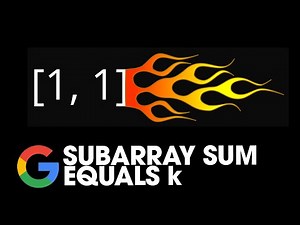 Subarray Sum Equals K - 560. LeetCode - Java