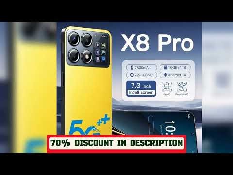 A must-have product! 2025 New X8 pro max 7.3HD Global Edition Original Smart Dual Card 7800mAh Bat