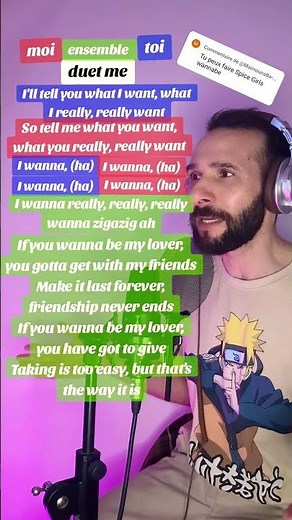 Wannabe - Spice Girls (karaoke duo avec Gabriele) If you wanna be my lover