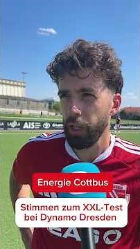 🎙️ Voices from Energie Cottbus after the XXL test match against Dynamo Dresden!