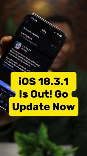 iOS 18.3.1 Released: Essential Update for iPhone Users