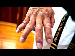How to condition parts of your body | Uechi-ryu Kiyohide Shinjo | 新城清秀先生| Okinawa karate