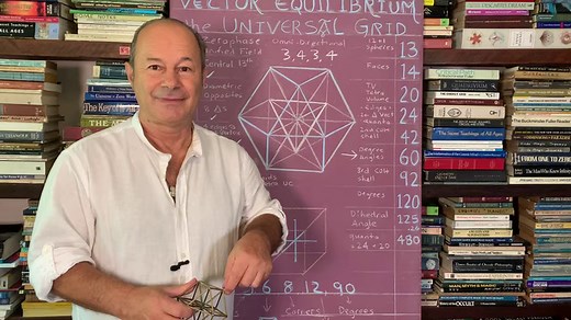 The most balanced shape in the Universe is the entity known as the Cuboctahedron or Vector Equilibrium whose geometrical signature is 3-4-3-4 because at each of its 12 vertices, are met a Triangle-Square-Triangle-Square, suggesting that it is a 4th dimensional geometry, since it is also composed of 6 interacting hexagons at 60 degree angles. Aka, The 12 Around the One, and revered by Buckminster Fuller, this shape surpasses the functionality of the 3-dim cube, that has a signature of 4-4-4 becau