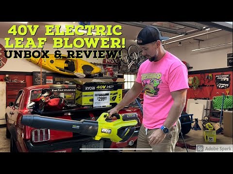Unbox & Review: The ALL NEW Ryobi 40v brushless 730cfm 190MPH electric Leaf Blower! RY404100