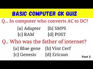 Basic Knowledge About Computer | GK About Computer | Part -3