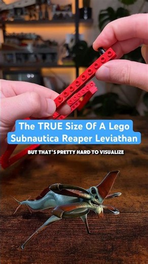 The TRUE Size Of A Lego Subnautica Reaper Leviathan #lego #subnautica #subnautica2