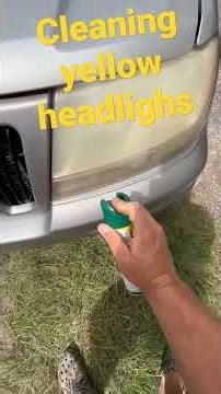 cleaning head lights with bug spray? #cleaningheadlights #offbugspray #headlightcleaning #short