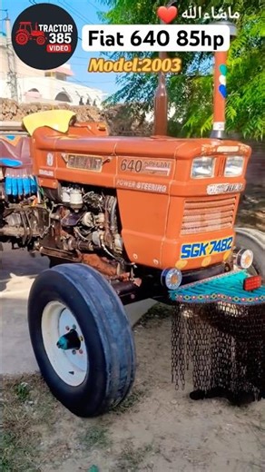 Fiat 640 Model 2003 85 hp video #foryou #tractorpower #automobile #agriculture #fiattractor