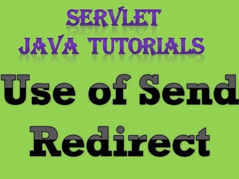 Servlet Java Tutorial Part 6 use of Send Redirect