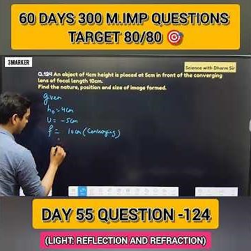 Day 55 | MCQ–124 | Light – Reflection and Refraction | 60 Days – 300 Questions