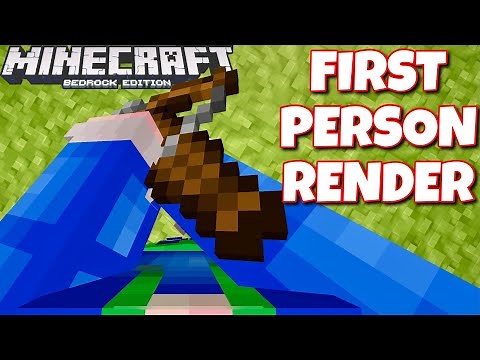 First Person Render + Animations Resource Pack for Minecraft PE (iOS, Android, Windows 10)