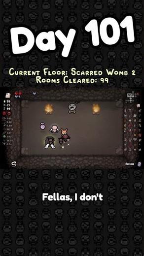 [TIME] Beating a Room a Day, DAY 101. #gaming #bindingofisaac #isaac