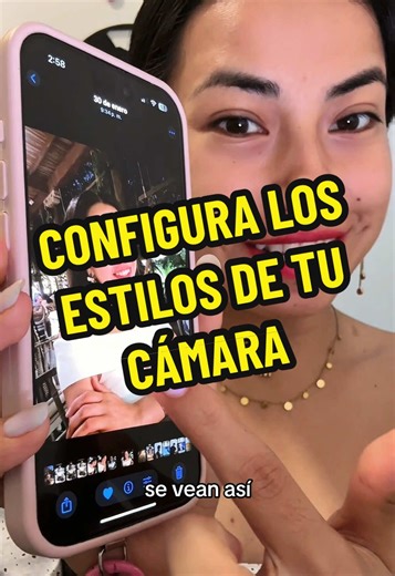 Configuración de la cámara de tu iPhone 📸📱 #iphone #iphone12 #iphone13 #iphone14pro #iphone15pro 🔴 estilos fotográficos 📱