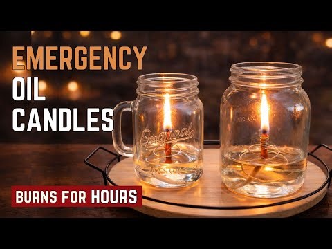 INSANE: DIY Easy Oil Wick Candle (Long-Burning Endless Light)