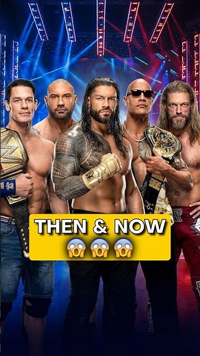 Top 8 Legendary WWE Icons Then & Now 😱😱😱